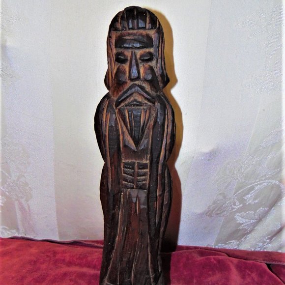 Last Markdown Antique Original Jesus hand carved wall plaque - Picture 1 of 7